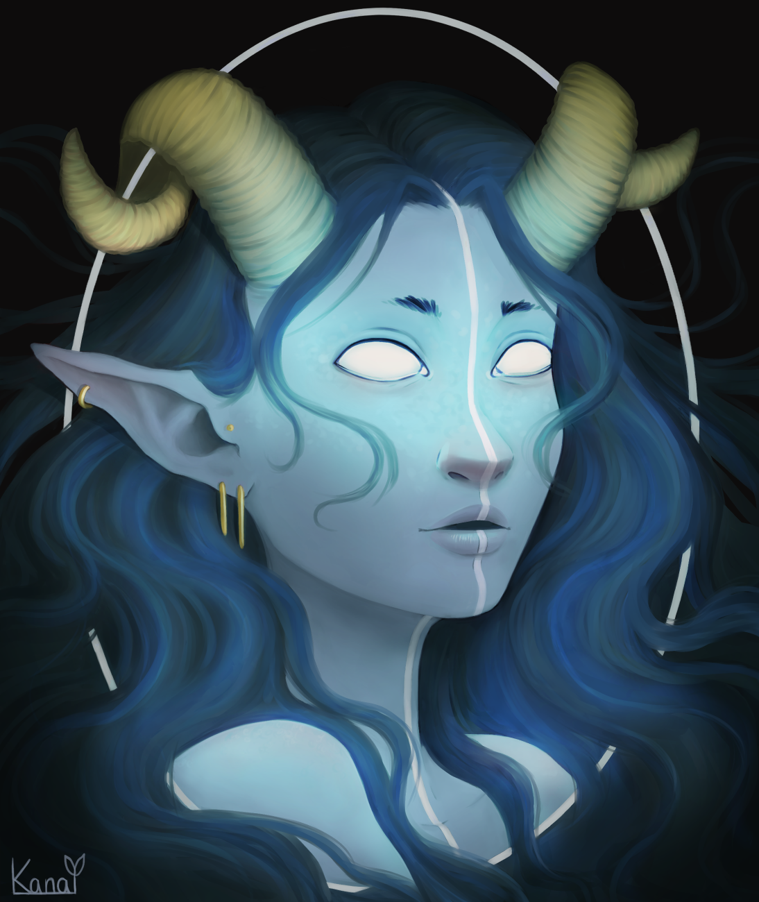 Blue Portrait