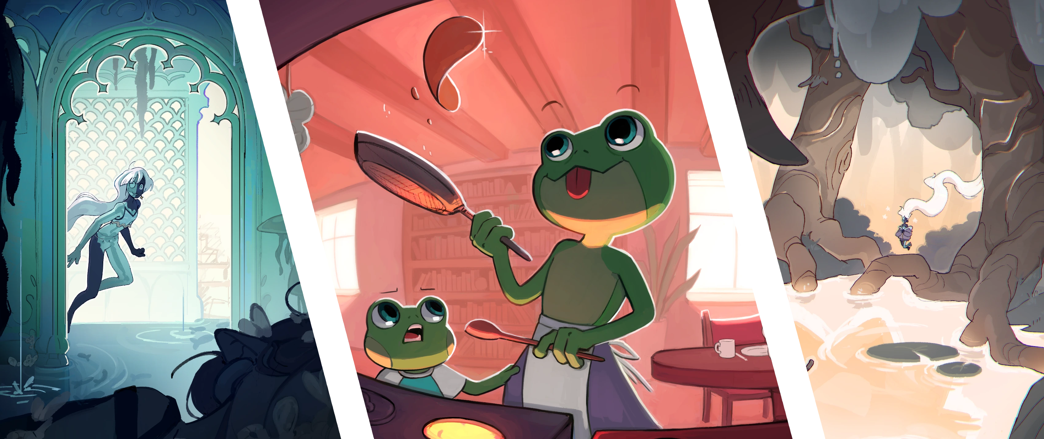 Opening Image, Ocean,frog,Trees.